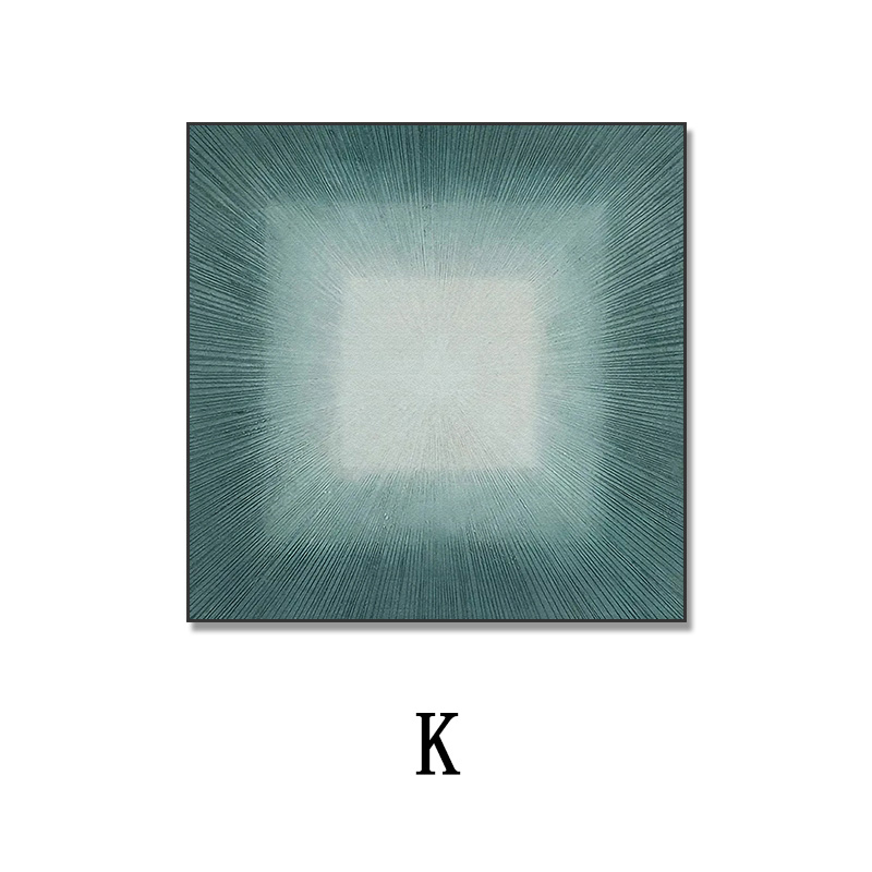 正方形油画布无框装饰画现代简约客厅餐厅壁画主卧室玄关软装挂画