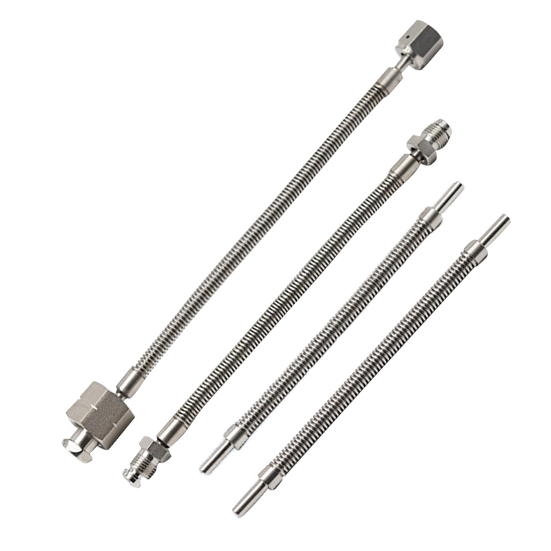 VCR1/4 3/8 1/2 真空波纹管6mm8MM12MM卡套式真空软管 304/316