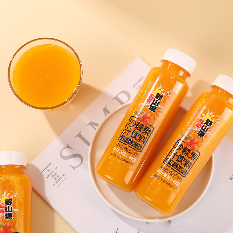 山姆冠超市吕梁野山坡沙棘汁山西特产酸甜饮料生榨果汁饮品300ml*