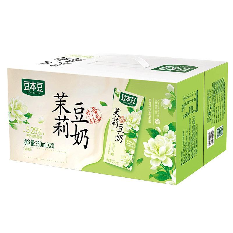 山姆超市豆本豆新品茉莉豆奶早餐奶代餐饮料礼盒装250ml整箱
