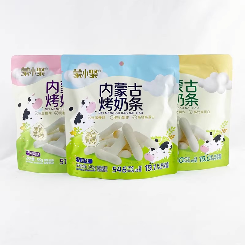 山姆超市蒙小聚内蒙古烤奶条芝士酸奶原味牛奶制品儿童休闲解馋分