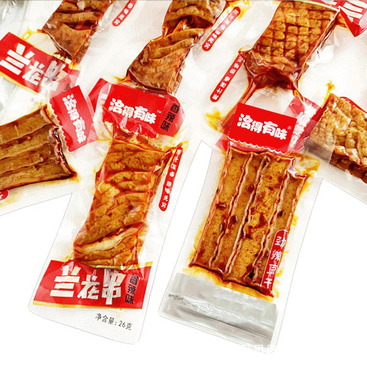 山姆冠超市洽得有味兰花串条湖南特产麻辣小零食香辣豆干兰花串30