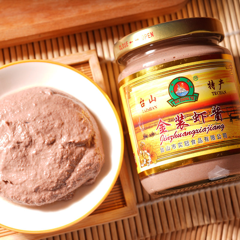 山姆冠超市258g虾酱广东特产拌饭酱鲜银虾海鲜酱炒菜广式风味鲜银