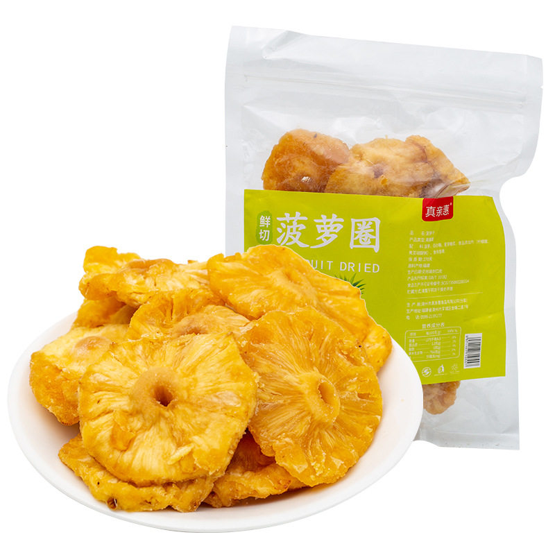 山姆冠超市食品散装凤梨干菠萝干500g/斤果干蜜饯菠萝片零食 厂家