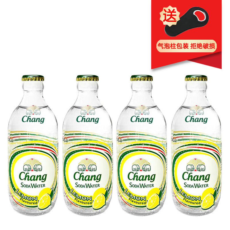 山姆冠超市chang泰象苏打水碳酸饮料休闲柠檬味百香果味气泡水泰