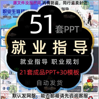 公司职场就业指导指南PPT模板职业生涯规划找工作求职面试技巧wps