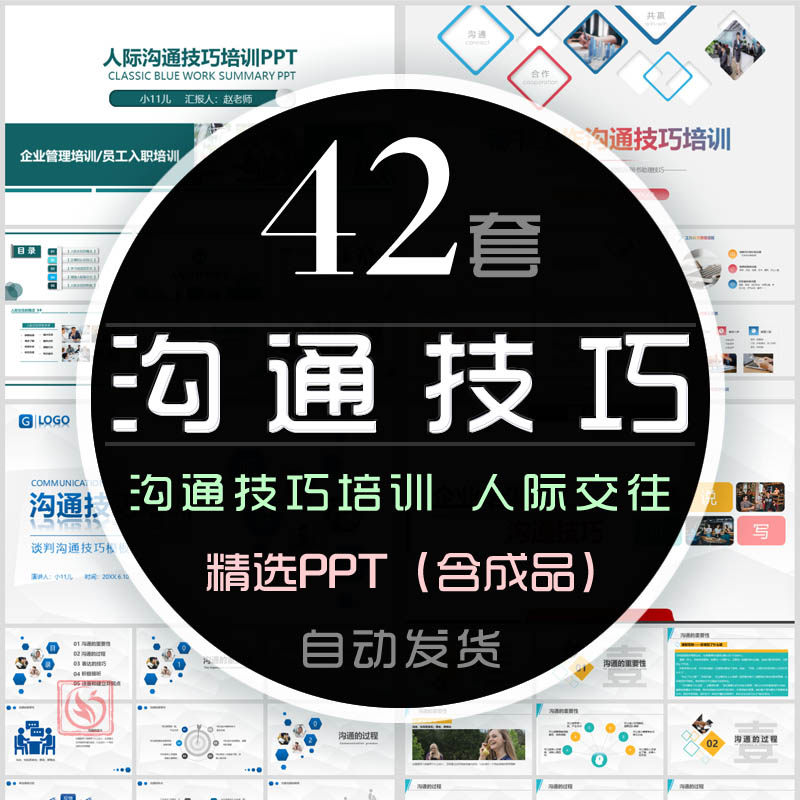 公司客户沟通技巧培训ppt模板企业沟通能力交流技能人际关系处理