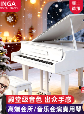INGA德国家用三角电钢琴88键重锤专业考级音乐会演奏高端数码钢琴