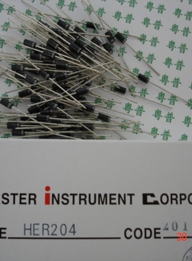 二极管 极管   HER204 204 HER 电流1.5A   电压400v  10只价格