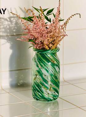 HAY Splash Vase 手工制作彩色玻璃花瓶 插花摆件装饰花器