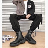 413-1/YS99/P60秋冬新款黑色高筒马丁靴男士百搭韩版机车靴，男鞋马丁靴，星座748（原星座413-1）