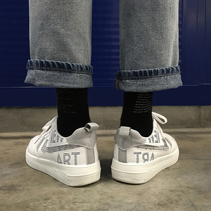 413-1/YS28/P55  小白鞋空军3M反光百搭潮流低帮滑板鞋学生男鞋图片