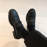413-1/YS6688/P108复古个性厚底增高男士皮鞋套脚乐福鞋男鞋，男鞋皮鞋，星座748（原星座413-1）