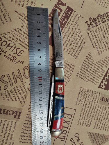 德国品牌接吻鹤不锈钢手工拼接天然骨柄两开无锁家用切水果小刀