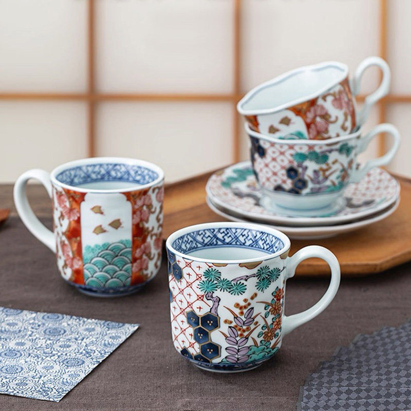 日本进口陶瓷日式复古风茶杯