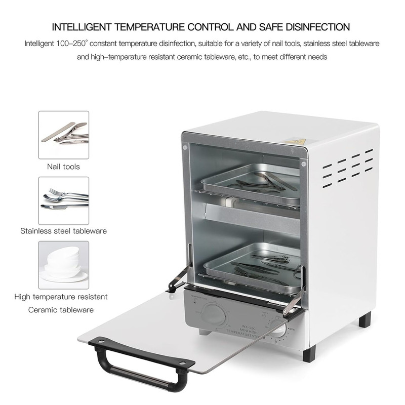 牙具火罐双眼皮手术双灯管消毒柜迷你衣物穿孔美甲美睫工具消毒盒