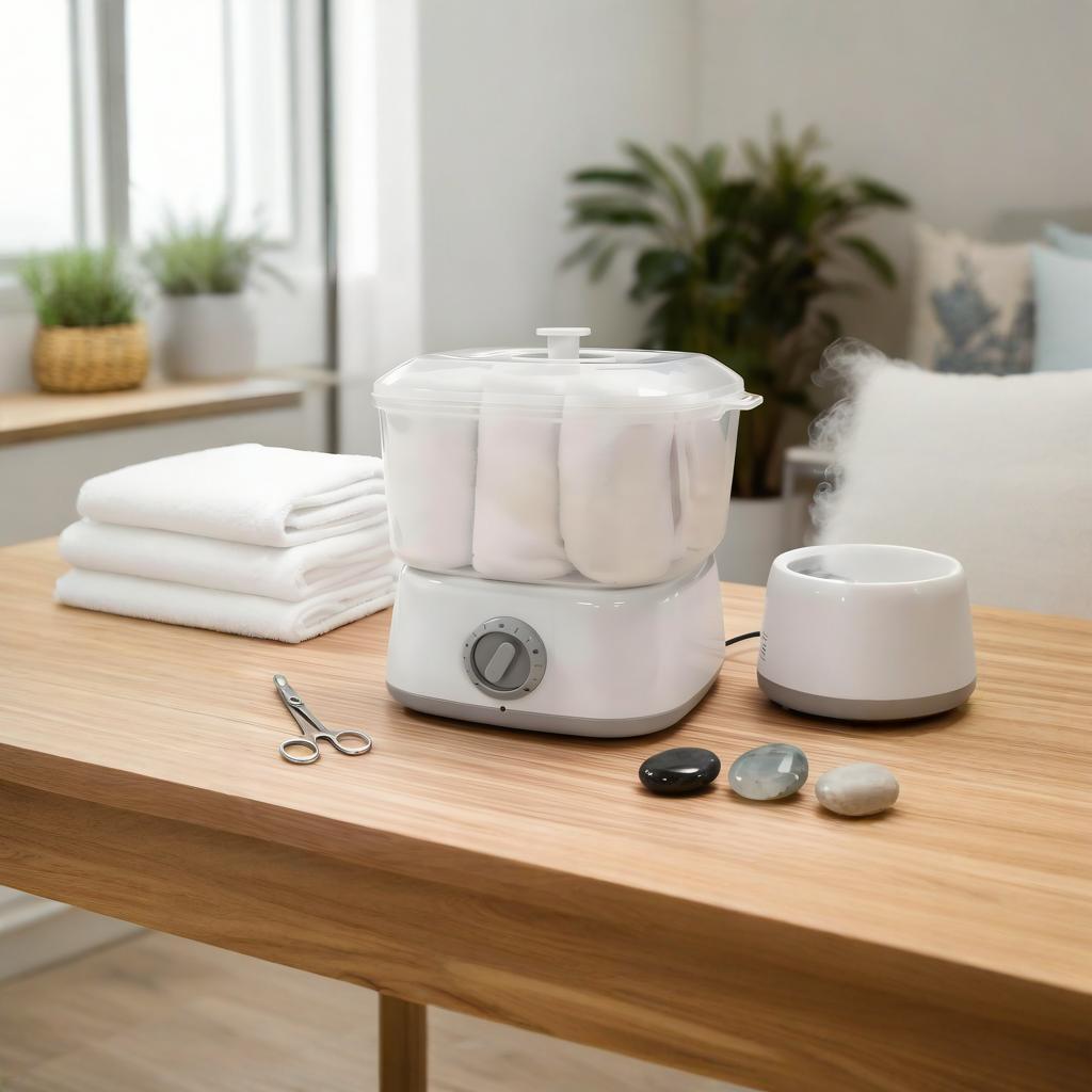 浴足台式皮肤管理中心蒸汽热敷毛巾护肤管理中心UV毛巾高温消毒机