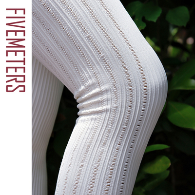 FIVEMETERS竖纹镂空瑜伽裤