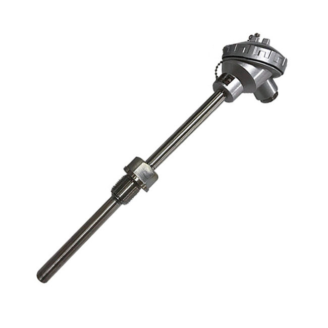wzp-231b 一体化铂热电阻 PT100 4-20ma 插深200MM 0-350℃ M27*2