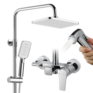 箭牌淋浴花洒套装官方正品家用沐浴套装淋雨大顶喷增压喷头卫生间