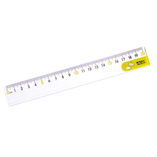 晨光透明直尺子带波浪线15cm直尺塑料儿童20厘米格尺男孩小学专用一年级二三年级可爱卡通尺小学生学生用的尺