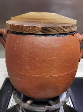 传统老式土砂锅煲汤熬药大容量特大号无釉商用燃气灶粗陶瓦罐煨汤