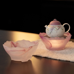 高颜值琉璃温茶炉茶壶公道杯保温底座蜡烛加热炉烤茶茶道配件