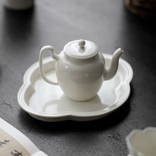 中式草木灰陶瓷茶壶泡茶壶带过滤禅意纯色小号泡茶器单壶功夫茶具