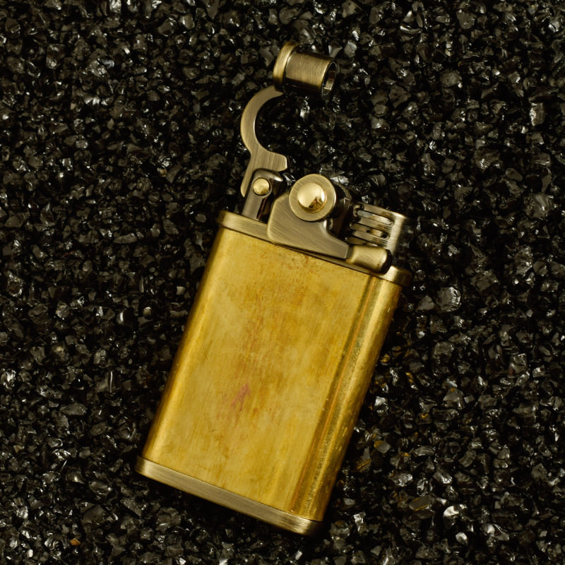 佐罗605毛坯青铜拉丝光板煤油打火机可外加工个性改装火机改