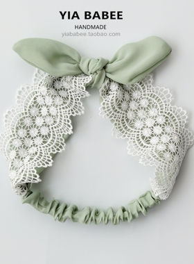 韩版女宝宝婴儿发带小童头饰可爱甜美大蝴蝶结森系夏发带百天发箍