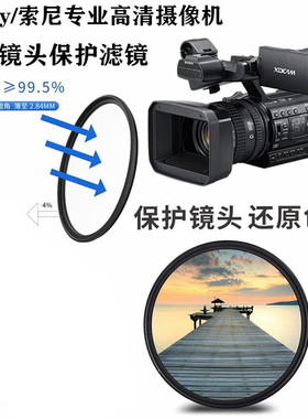 索尼PXW-Z150 Z190 X160 X180X280 EA50CH专业摄像机UV镜保护滤镜
