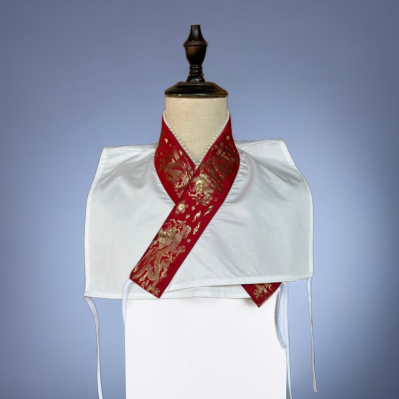 汉服假领子交领明制圆领袍义领古装衣领男女珍珠立领护领斜襟配饰