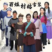 古装 女古代农村平民百姓丫鬟孙二娘戏服酒楼店小二演出服 村姑服装