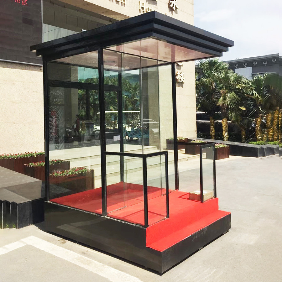 形象礼宾玻璃岗亭迎客站岗台治安阳光房可移动户外站岗