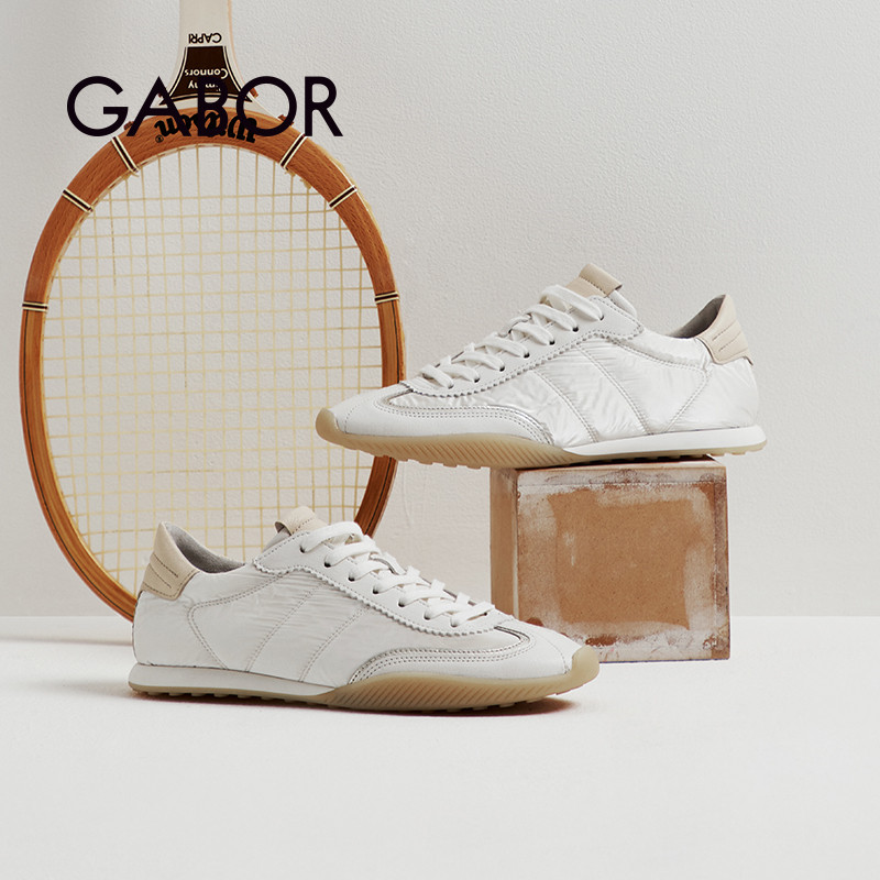 Gabor德国嘉步83180休闲鞋 2026SS春夏新品 圆头通勤薄底鞋德训鞋