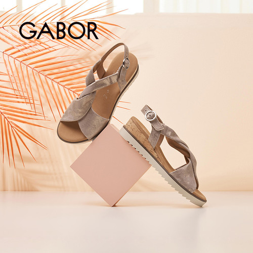 德国露趾平底凉鞋GABOR
