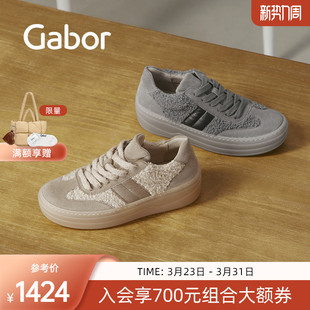 反绒拼接休闲运动鞋 Gabor德国嘉步73350休闲鞋 2025AW新款