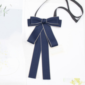 领结领花女职业头花套装 银行酒店邮政工装 制服衬衣系带蝴蝶结领饰