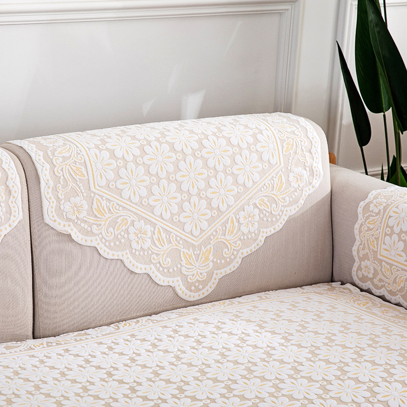 蕾丝沙发垫布艺沙发靠背巾扶手巾四季通用沙发巾盖布垫套罩沙发蒙
