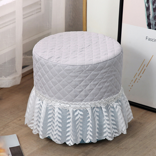 小圆凳子套罩椅子草墩套圆形保护套方形圆墩子罩板凳化妆凳套通用