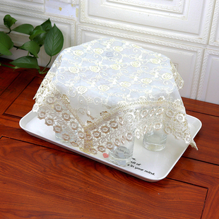 圆形茶盘盖布正方形茶具盖巾长方形茶杯防尘遮布杯架布艺万能盖布