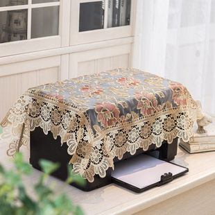 茶具茶杯布长方形盖茶盘的防尘罩打印机传真机盖布蕾丝遮灰盖巾