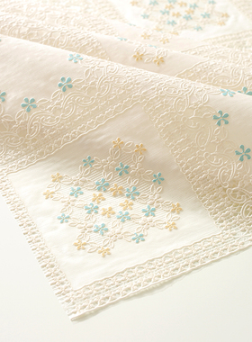 桌布防水防烫防油免洗蕾丝PVC餐桌布北欧茶几桌垫书桌ins学生布艺