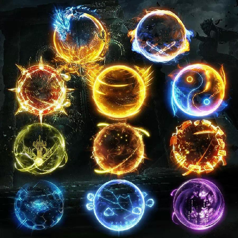 传奇光环素材 11组内外观精美特效光圈光环特效坐标齐全PNG序列图