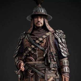 maya中国古代甲胄贵胄将军武士战甲盔甲3D模型