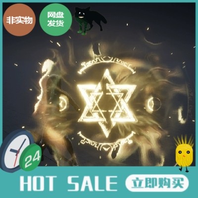 UE5.4金黄色魔法阵能量球爆炸魔法书攻击技能特效ARPGVFXPack02