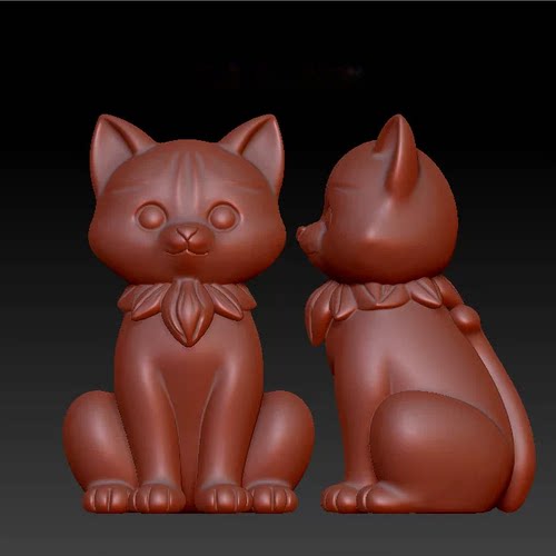 卡通小猫 A2830 三维立体图圆雕图3d打印STL格式3d模型