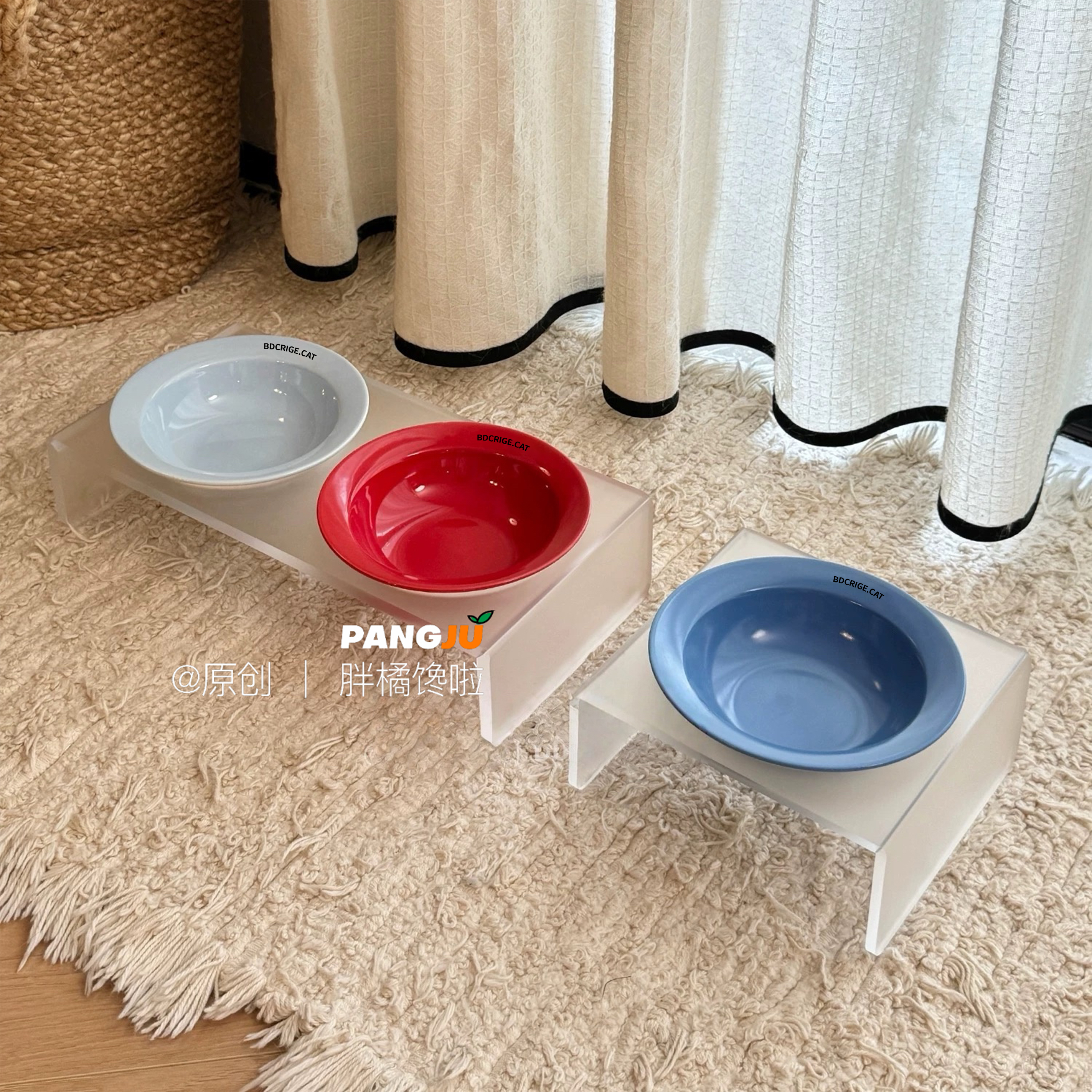 BD飞碟猫碗狗碗架护颈增高防打翻宠物碗猫咪罐头喝水碗小吃粮食盆