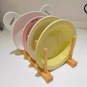 宠物碗架bd飞碟收纳碗架木架展示
