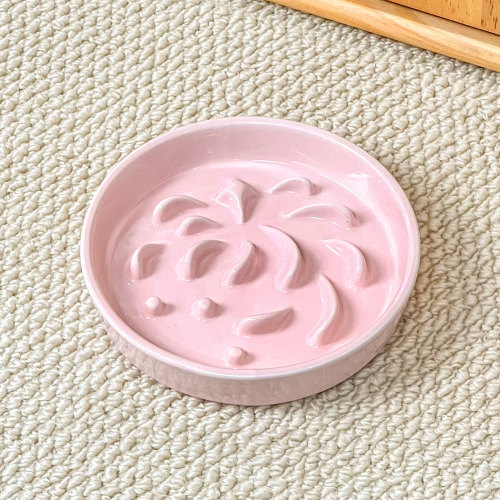 陶瓷卡通慢食碗防噎防翻猫狗通用